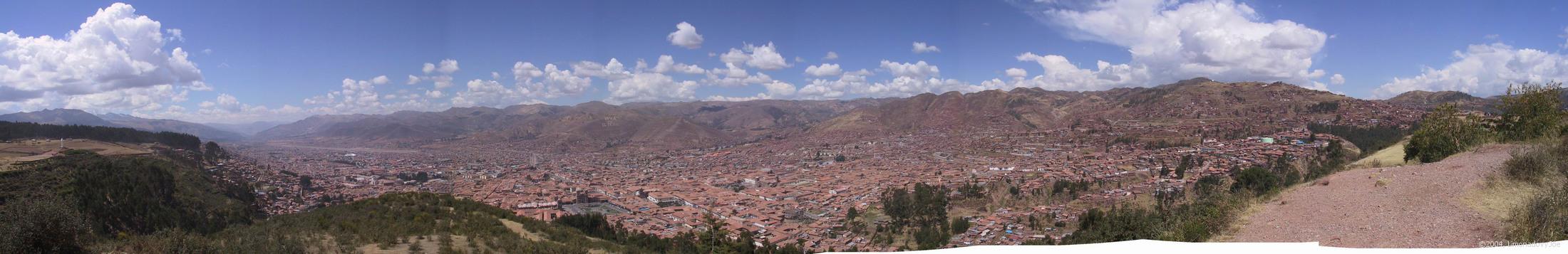 Cusco od ruin Sacsayhuyaman