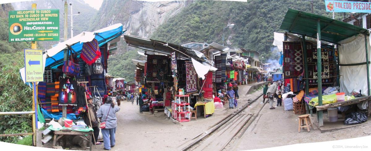 Aguas Calientes, el. pejezd, trh, ndra