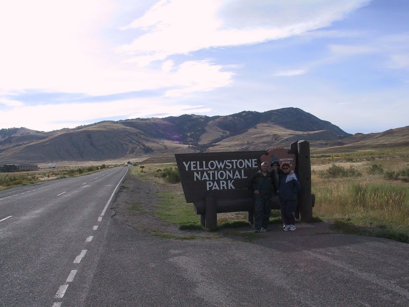 Vjezd do Yellowstone aby vili